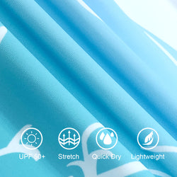 VAYAGER SPORTS Men's Swim Shirts Rash Guard UPF 50+ Short Sleeve