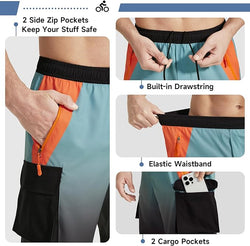 VAYAGER SPORTS Men's Mountain Bike Shorts 3D Padded Bicycle MTB Shorts