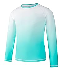VAYAGER SPORTS Boys Rash Guard Swim Shirt Long Sleeve for Kids Youth UPF+ 50