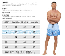 VAYAGER SPORTS Men's Swim Trunks with Compression Liner - 5 Inch Quick Dry Swim Shorts