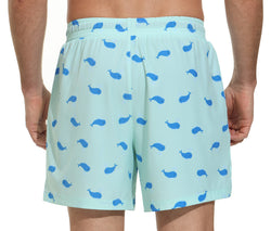 VAYAGER SPORTS Men's Swim Trunks with Compression Liner - 5 Inch Quick Dry Swim Shorts