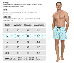 VAYAGER SPORTS Men's Swim Trunks with Compression Liner - 5 Inch Quick Dry Swim Shorts