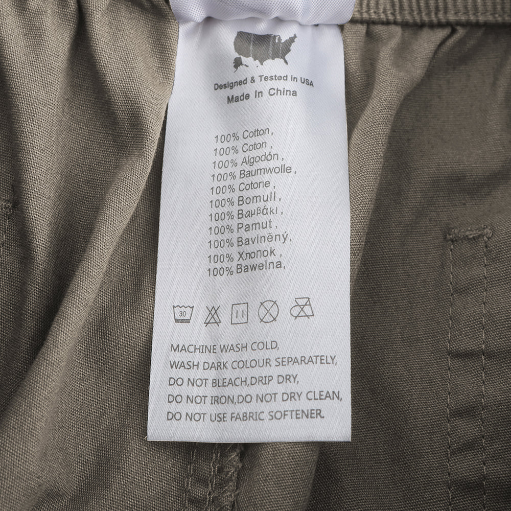 VAYAGER SPORTS Men's Cargo Shorts 100% Cotton Multi Pocket Outdoor Hiking Shorts