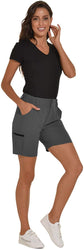 Women's Short Hiking Camping Travel 6 Pockets Quick Dry Water Resistant - Vayager Sports