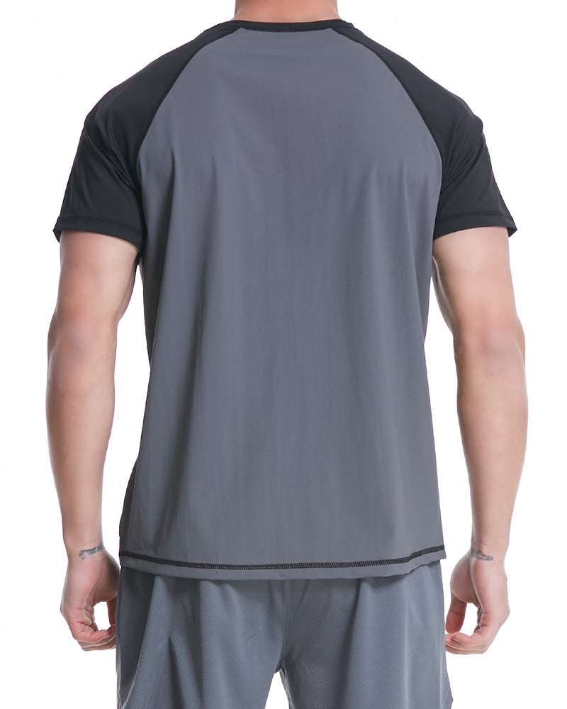 VAYAGER SPORTS Men's Swim Shirts Rash Guard UPF 50+ Short Sleeve
