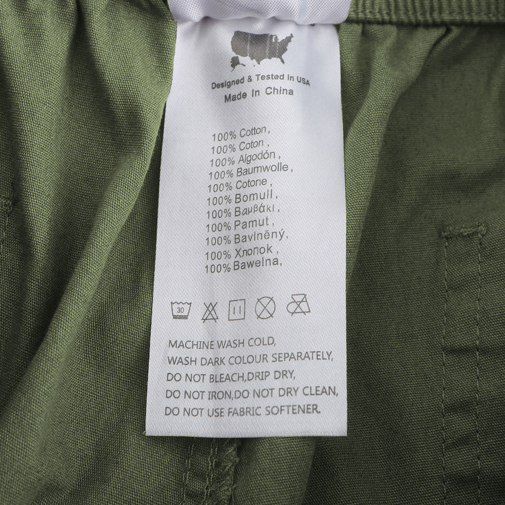 VAYAGER SPORTS Men's Cargo Shorts 100% Cotton Multi Pocket Outdoor Hiking Shorts